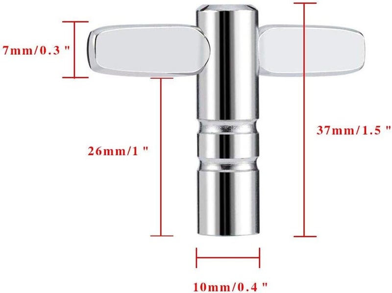 KnR Harmony Drum Keys for Tuning Drums 4 Pack Drum Tuner Universal Drum Tuning Key & Continuous Motion Speed Key for Drummers Percussion Hardware Tool - Image 2